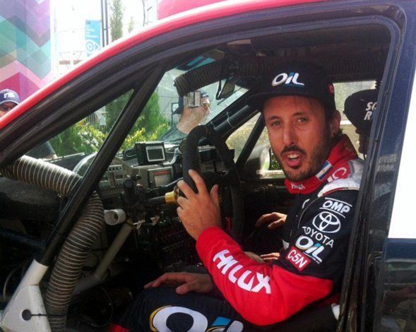 Nazareno López probará el jueves el Ford Fiesta que usará en el Rally Cross en Catamarca.