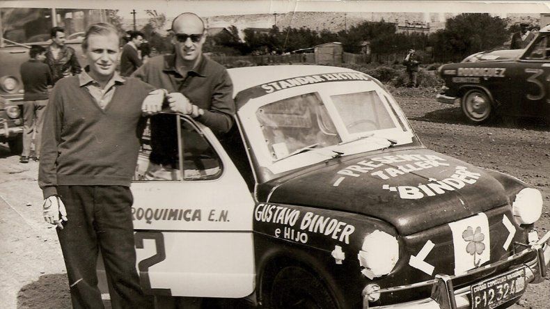 Iglesias Gorostegui cuando corría como Orejano en los Fiat 600 junto a Luis Brazeras.