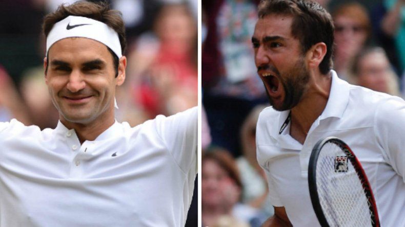 Roger Federer y Marin Cilic estarán hoy frente a frente en la final de Wimbledon. Roger Federer y Marin Cilic estarán hoy frente a frente en la final de Wimbledon.